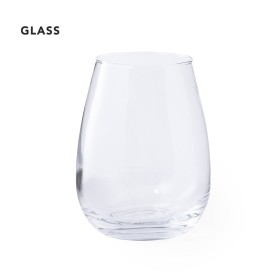 Vaso de cristal curvado de 500ml para merchandising