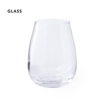 Vaso de cristal curvado de 500ml para merchandising