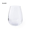 Vaso de cristal curvado de 500ml