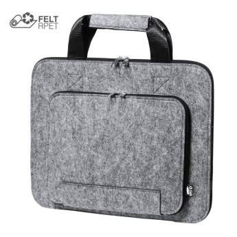 Portadocumentos de fieltro RPET reciclado con logo