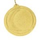 Medalla en dorado con relieve con logo