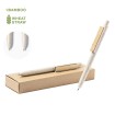 Set de bolígrafo y portaminas en bambú
