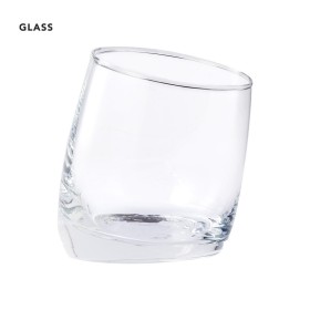 Vaso de cristal inclinado de 320ml publicitario