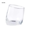 Vaso de cristal inclinado de 320ml