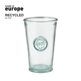 Vasos hechos en cristal reciclado GRS publicitario