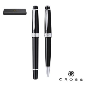 Set bolígrafo y roller de cross publicitario