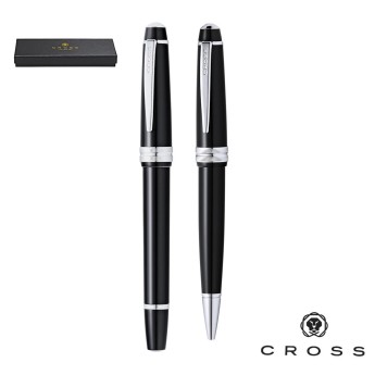 Set bolígrafo y roller de cross publicitario