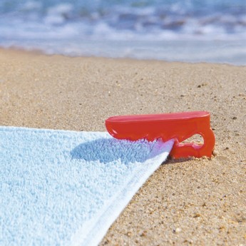 Pinza para toallas de playa publicitaria