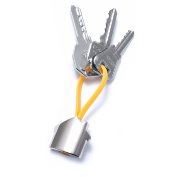 Llaveros metálicos 3d casa publicitario