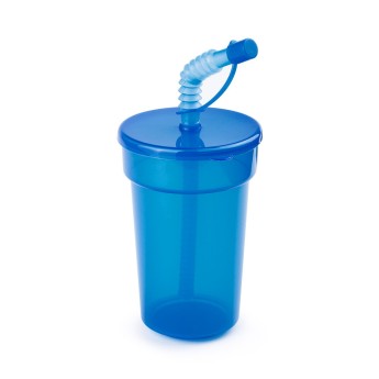 Vaso de 400 ml con Pajita flexible económico