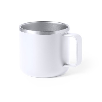 Taza de acero inox de doble capa con logo