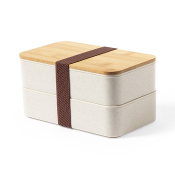 Fiambrera 2 compartimentos 700 ml con logo