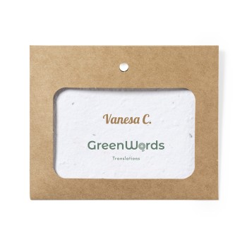 Identificador semillas flores silvestres publicitario