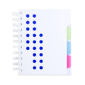 Libreta con separadores de colores promocional