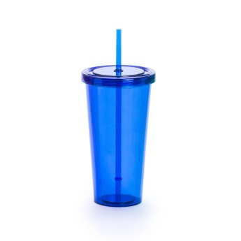 Vaso tapadera y pajita económico