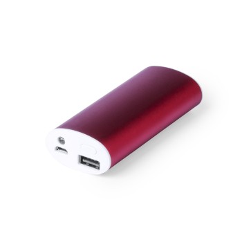 Power bank de aluminio con led económico