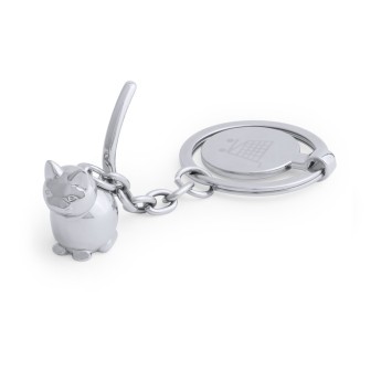 Llavero moneda metálico 3d animales personalizado