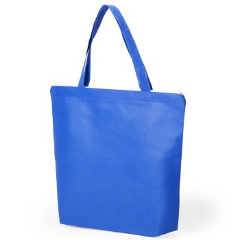 Bolsas de tela con fuelle y cierre promocional