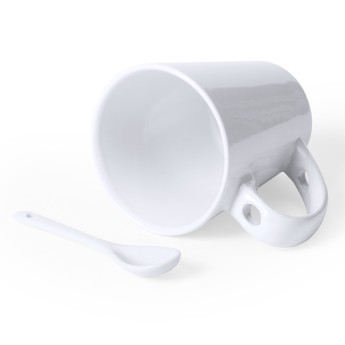 Tazas sublimación con cuchara económica