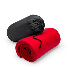 Manta polar con funda personalizada