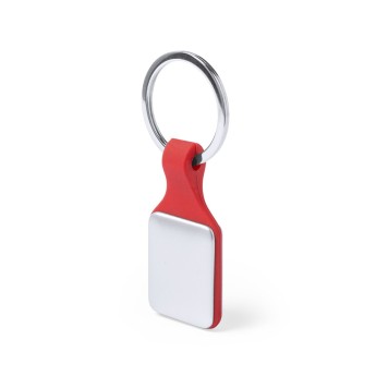 Llavero de metal y silicona con logo