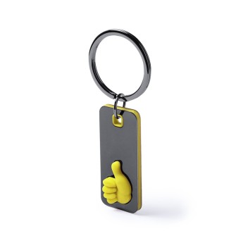 Llavero de acero inox ok promocional