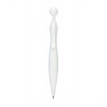 Bolígrafos de plástico cabezal redondo personalizado