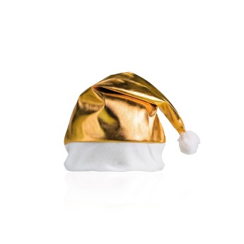 Gorros navideños dorado y plateado económico
