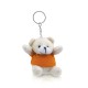 Llavero oso peluche con logo