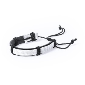 Pulseras polipiel/ poliéster con logo